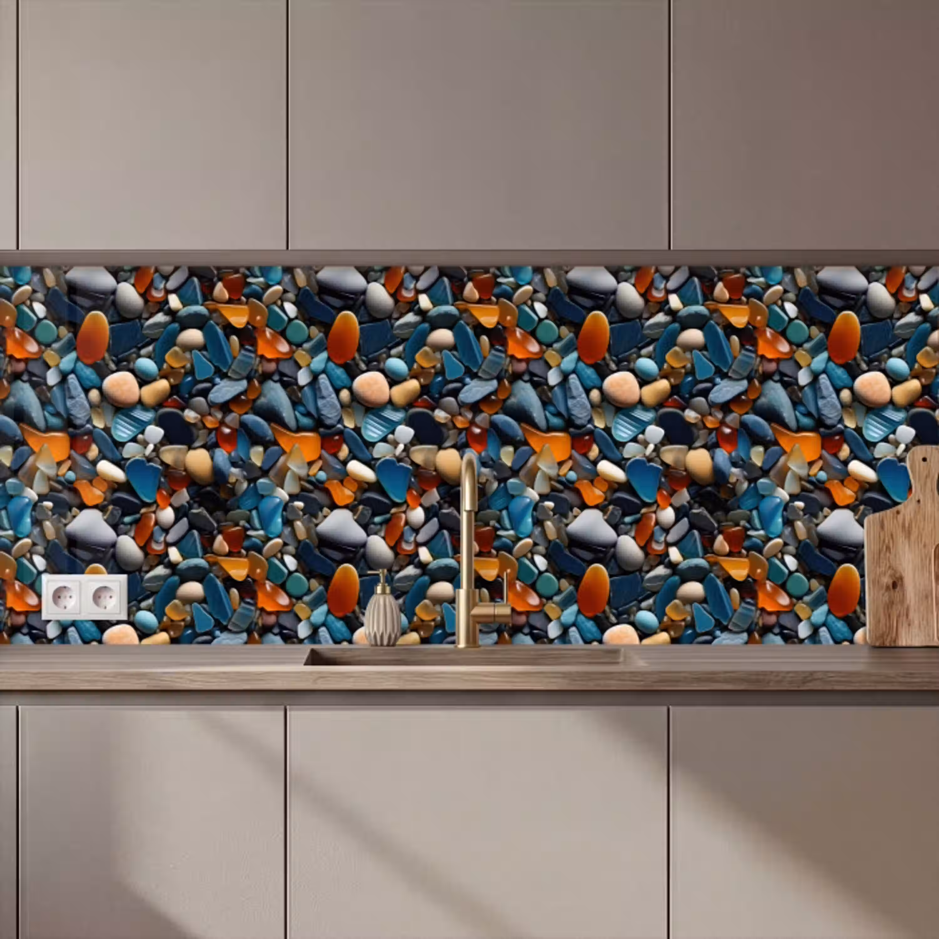 Glasachtig - Levendige - Stenen keuken achterwand 2 middel 871 zz_3dshopping