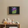 Neon - Graffiti - Voetbal - Kleurrijk Light Box met batterij (Wandlamp kind) middel -sfeer2_kind