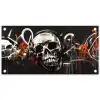 Schedels - Kunst - Donker - Rood tuinposter los doek klein -3d