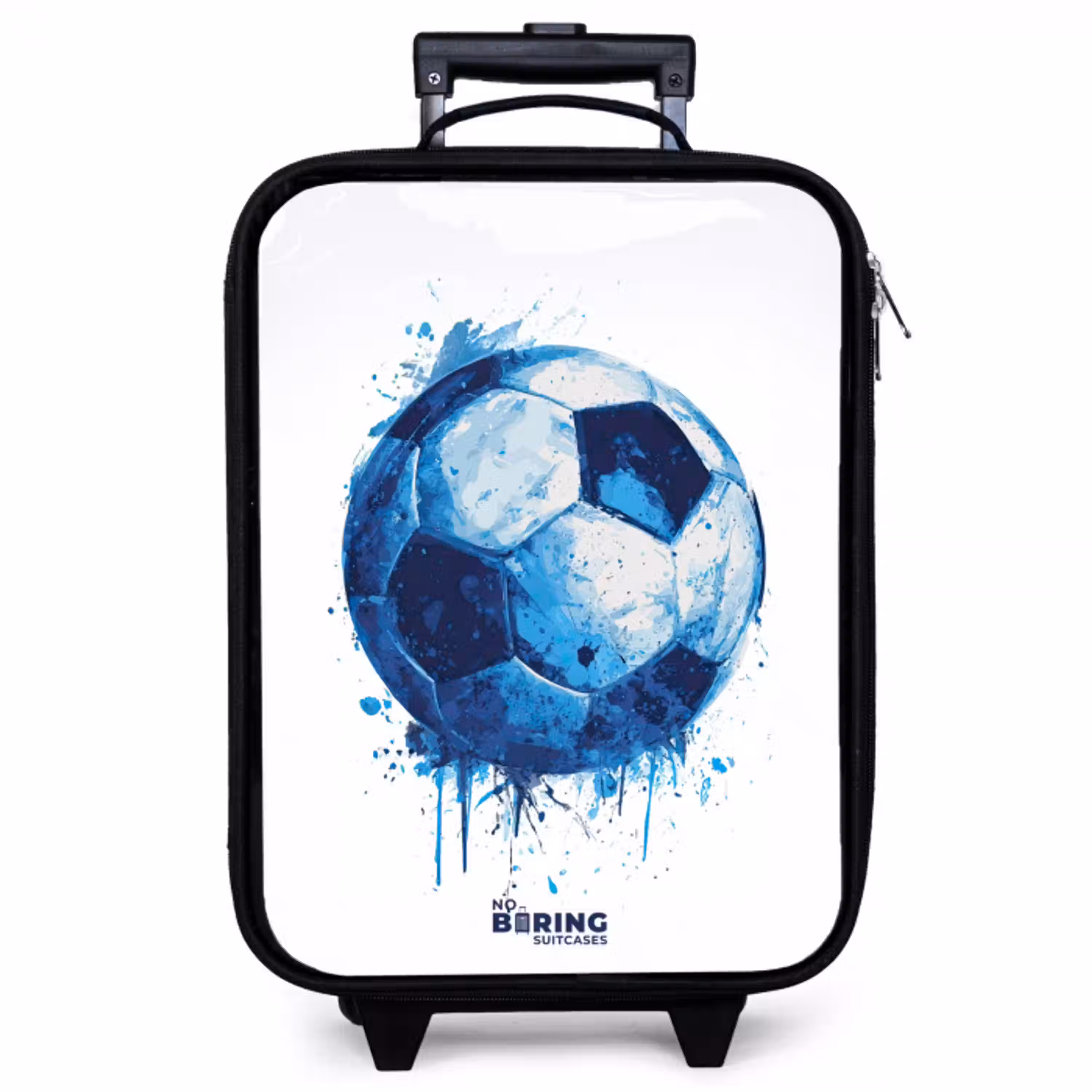 Voetbal - Inktspatten - Blauw - Bal Kinderkoffer - Zwart klein -zzz_website3d