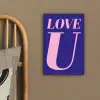 Love - Blauw - Valentijn canvas 2cm klein -sfeer3