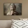 Boedha - Beeld - Bruin - Rust canvas 2cm klein -sfeer3