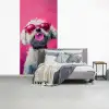 Pink - Hond - Bubbel fotobehang vinyl groot -slaapkamer