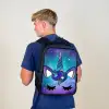 Eenhoorn - Sterrenhemel - Ster - Blauw Rugzak - Zwart middel -sfeer8