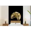 Croissant - Brood - Goud - Zwart fotobehang vinyl groot -bed