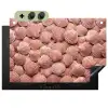 Schelpen - Patroon - Roze Inductie beschemer met haakjes klein -3d