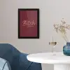 Bitch please - Rood - Blauw fotolijst zwart zonder passe partout klein -sfeer4
