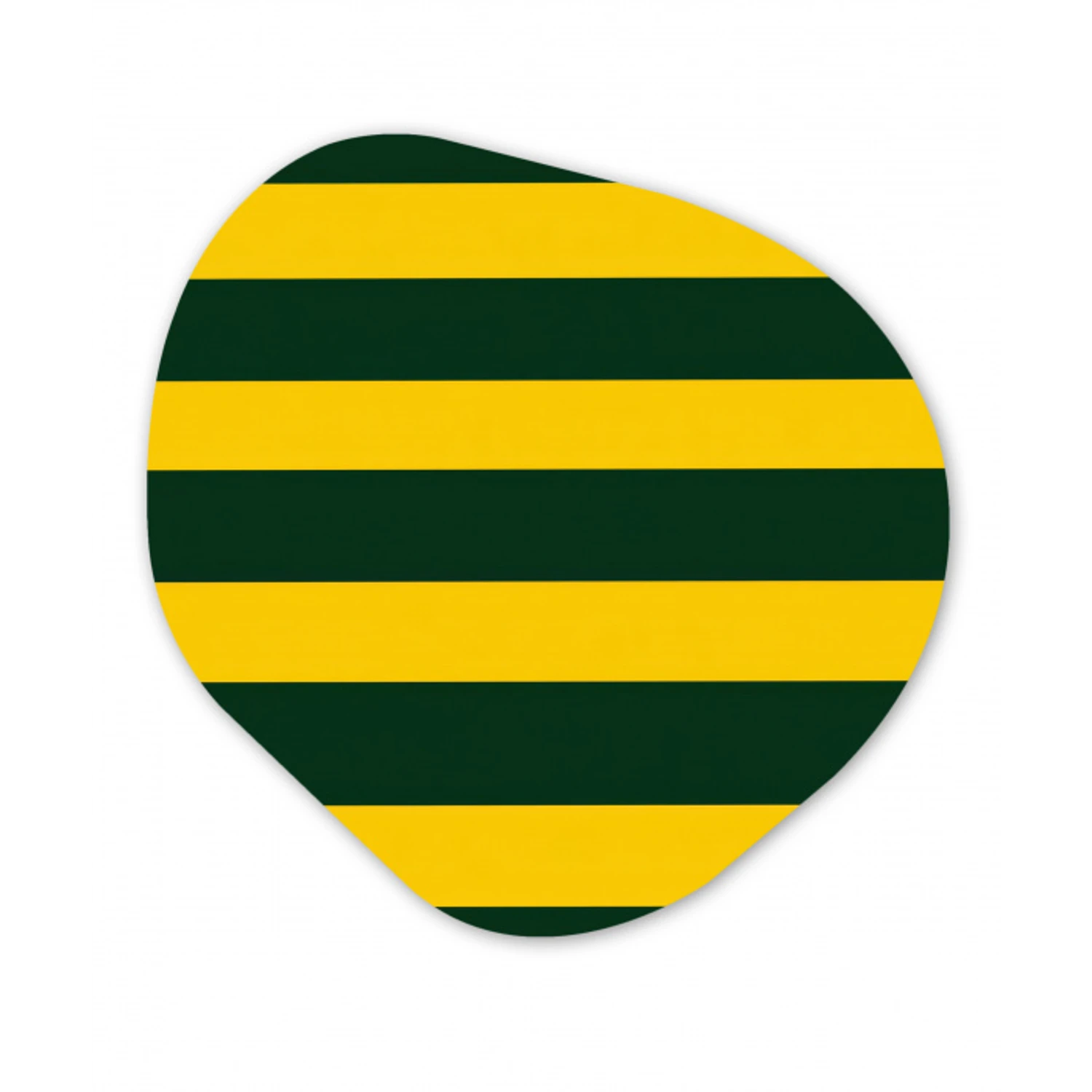 Klassiek - Strepen - Groen Wandcirkel Organisch Forex 3mm klein 629 -3d