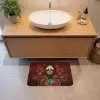 Bloemen - Dieprood - Zonnebril - Vrouw Badmat klein -sfeer1