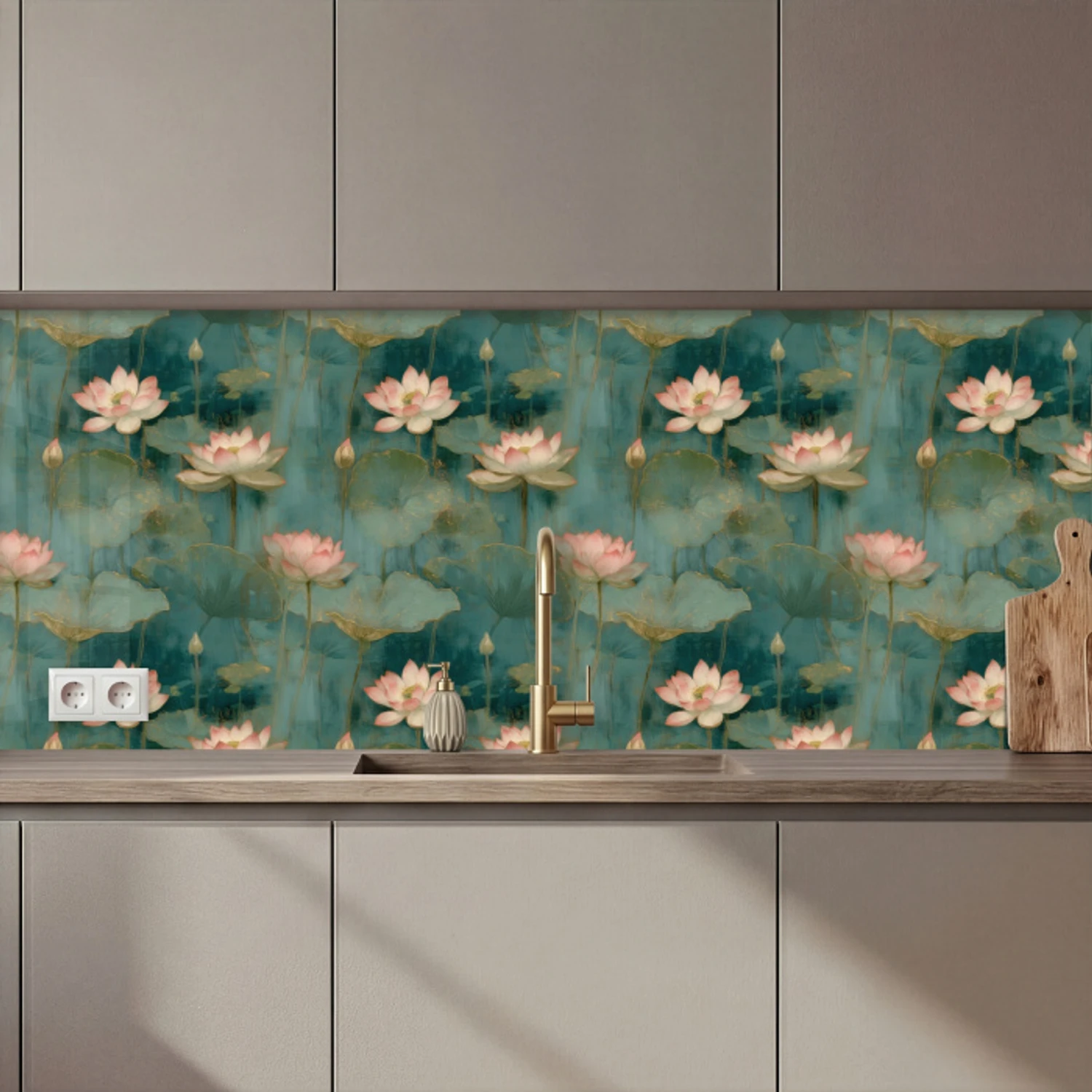 Botanisch - Bloemen - Roze keuken achterwand 2 middel 871 zz_3dshopping