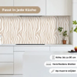 Abstract - Zebra - Beige keuken achterwand 2 middel 871 -sfeer4_DE