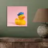 Matroos - Eend - Roze aluminium wit klein -sfeer2