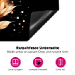 Bloem - Verf - Goud - Graffiti - Modern Inductie beschermer vinyl 3mm klein -zzzzzzz-lf-onderkant