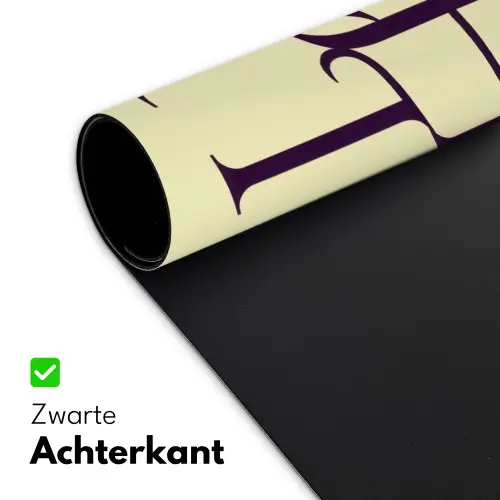 Oh hi - Geel - Monogram Muismat XXL klein -sfeer2