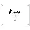 Quotes - Knus plekje - Tuin - Tekst tuinposter los doek klein -3d