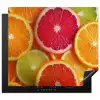 Fruit - Kleurrijk - Close up Inductie beschermer vinyl 3mm middel -3d