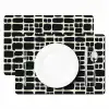 Modern - Organisch - Zwart Placemat vinyl groot 368 -zzsfeer2_Kitchenyeah-website