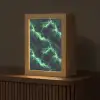 Groen - Bliksem - Storm Light Box met kabel (Tafellamp) klein 925 -z3d_website