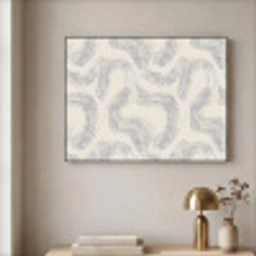Lijnen - Patroon - Beige - Minimalistisch Textielframe zwart klein 947 -sfeer2