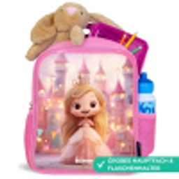 Prinses - Roze - Kasteel Kinderrugzak - Roze middel -inhoud_DE