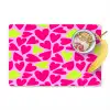 Patroon - Hart - Roze - Groen Placemat vinyl groot 368 -zzzproduct_Kitchenyeah-website