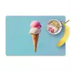 Bolletjes - Schepijs - Hoorntje - Blauw Placemat vinyl groot -zzzproduct_Kitchenyeah-website