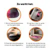 Zon - Heuvels - Paars - Abstract Inductie beschermer vinyl 3mm klein -zzzzzzz-td-werking