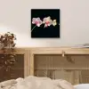 Orchidee - Bloemen - Zwart - Roze - Knoppen aluminium wit klein -sfeer3