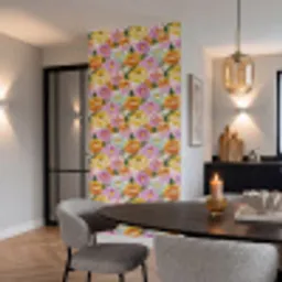 Lelies - Aquarel - Pastel Behang Vinyl klein 1060 -sfeer3