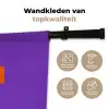 See the good - Oranje - Paars - Smiley Wandkleed katoen klein -sfeer2