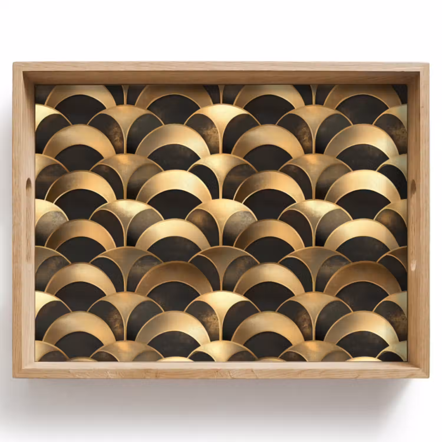 Tablett - Skalen - Textur - Gold