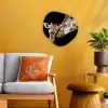 Giraffe - Dieren - Zwart - Portret - Dieren Wandcirkel Organisch Forex 3mm klein -sfeer4