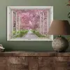 Japans - Sakura - Bloesem - Boom - Bloesem takken - Doorkijk PET vilt klein -sfeer2