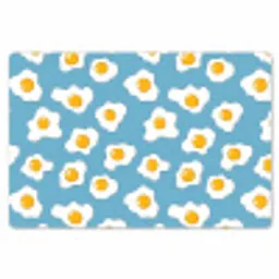 Eieren - Dooiers - Blauw Placemat vinyl groot 368 -zzsfeer1_Kitchenyeah-website