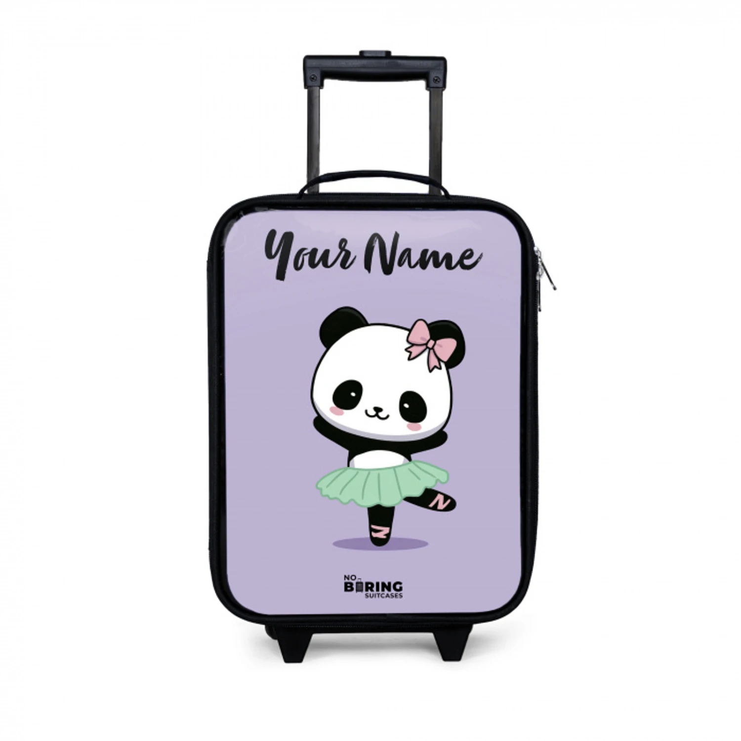 Kawai - Ballet - Panda Kinderkoffer - Zwart klein -3d