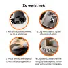 Bladeren - Modern - Symmetrie Inductie beschermer vinyl 3mm klein 276 -zzzzzzz-td-werking