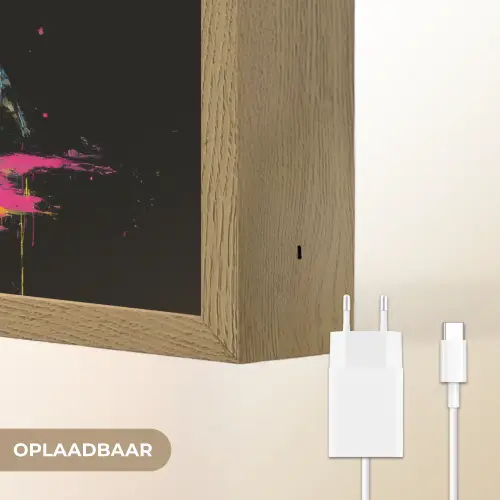 Drumstel - Kleurrijk - Verf - Levendig Light Box met batterij (Wandlamp) middel -USP_websiteoplaadbaarNL