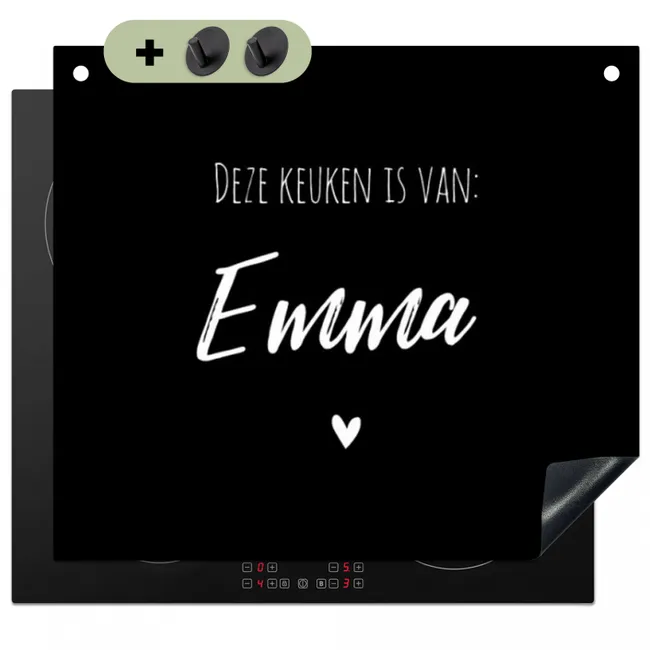 2 in 1 Inductie beschermer - Deze keuken is van: