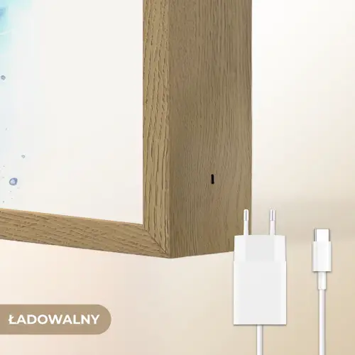 Kat - Portret - Kleuren - Verf - Wit Light Box met batterij (Wandlamp kind) middel -USP_websiteoplaadbaarNL