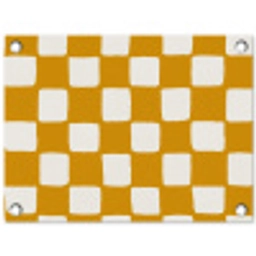 Grafisch - Patroon - Oker tuinposter los doek klein 239 -3d