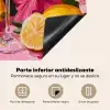 Drink - Bloemen - Yellow Inductie beschermer vinyl 3mm middel -zzsfeer4_SP