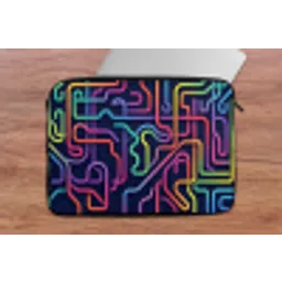 Retro - Abstract - Neon laptophoes neopreen klein -tafel