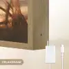 Riet - Gras - Zonsondergang - Natuur - Horizon Light Box met batterij (Wandlamp) middel -USP_websiteoplaadbaarNL
