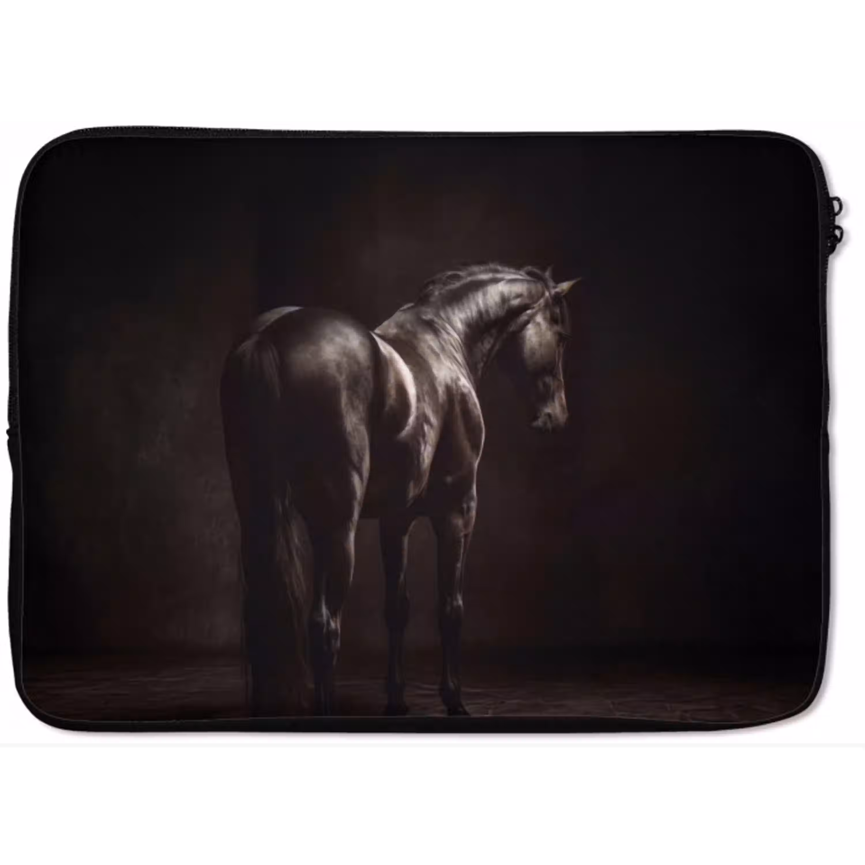 Krachtig - Paard - Donker laptophoes neopreen klein -zkaufland3dotto