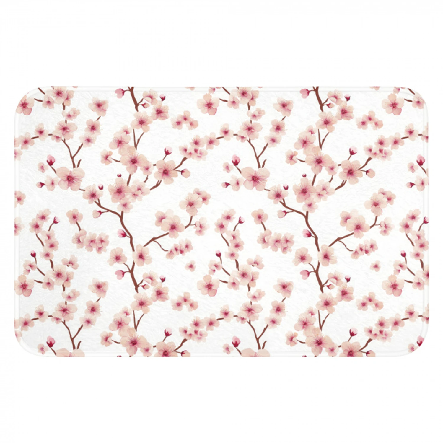 Kersenbloesem - Takken - Roze Badmat klein 997 -3d