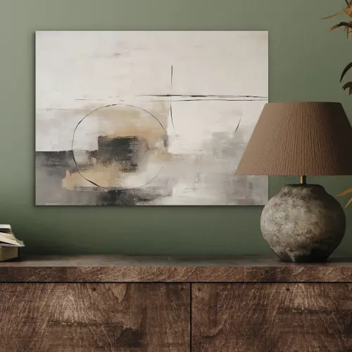 Kunst - Abstract - Grijs - Industrieel PET vilt klein -sfeer2