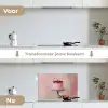 Taart - Pink - Cherry keuken achterwand spatscherm klein -voor_na_NL