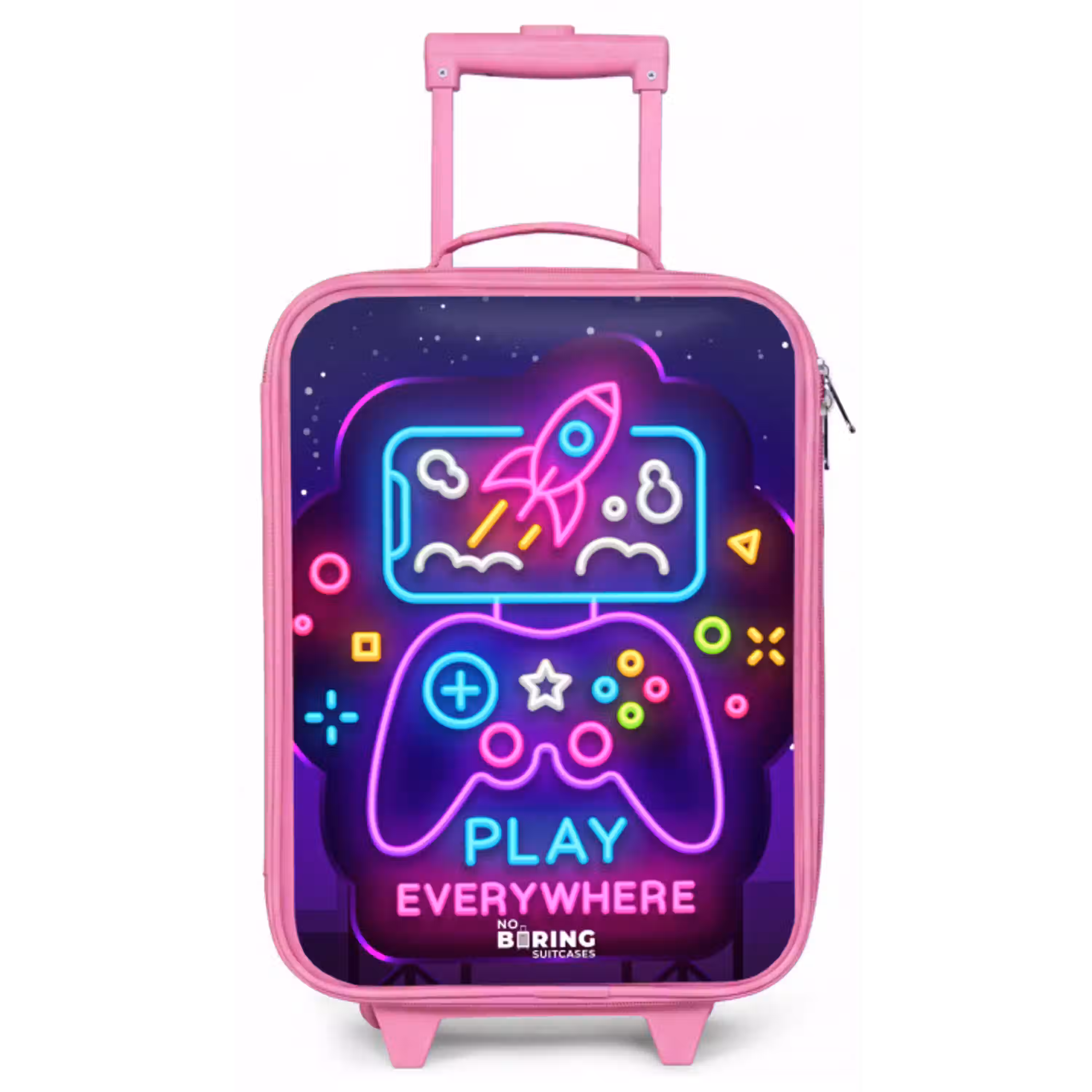 Neonillustratie met een controller Kinderkoffer - Roze klein -zz3dotto