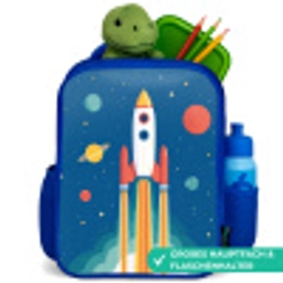 Raket - Planeten - Ruimte Kinderrugzak - Blauw middel -inhoud_DE