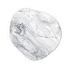 Wervelende - Grijsstructuur - Marmer - Wit Wandcirkel Organisch Forex 3mm klein 629 -3d